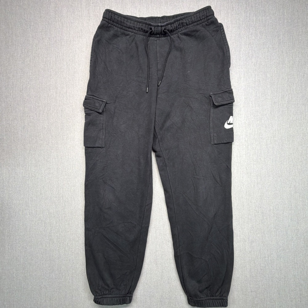 Nike‎ Sportswear Club Fleece Black Cargo Joggers Mens Medium DD3711-010